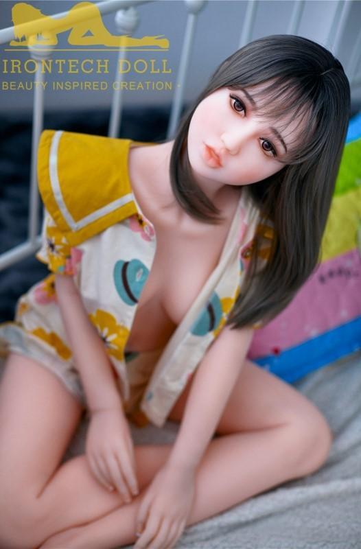 Irontech 145cm Japan small breasts pure black hair sex doll Chuanzhi - lovedollshops.com