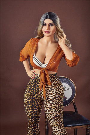 Irontech 156cm leopard print bbw sex doll Uma - lovedollshop
