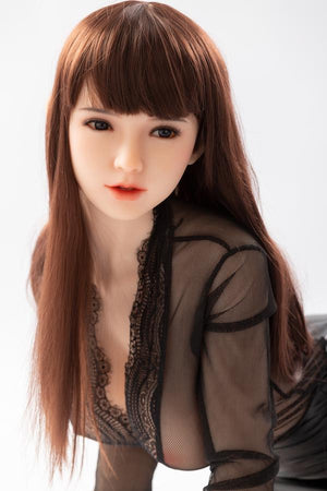 SanHui Asian 100cm big breasts sexy bruwn hair half-length sex doll-Sanyue - lovedollshops.com