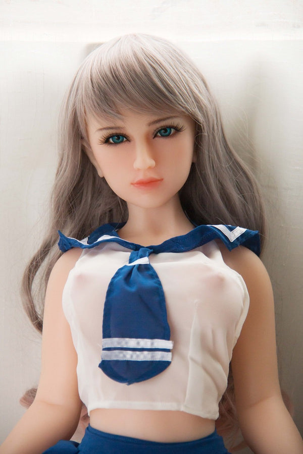 SanHui mini 88cm big breasts siliver hair cute sex doll-Yinhu - lovedollshops.com