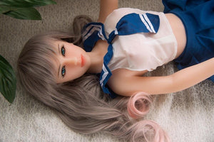 SanHui mini 88cm big breasts siliver hair cute sex doll-Yinhu - lovedollshops.com