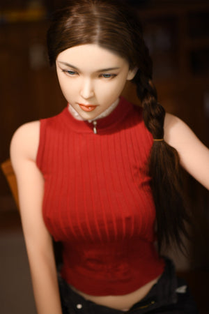 6YE170cm Premium body Silicone head big breast shy sex doll Belinda - lovedollshop