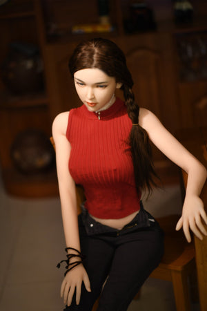 6YE170cm Premium body Silicone head big breast shy sex doll Belinda - lovedollshop