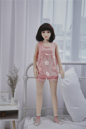 Irontech 132cm black short hair sex doll Faye - lovedollshop
