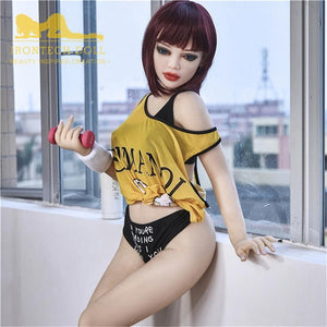 Irontech 145cm big breasts red hair slim and rebellious sex doll-Qualy - lovedollshops.com