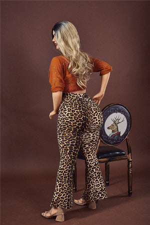Irontech 156cm leopard print bbw sex doll Uma - lovedollshop