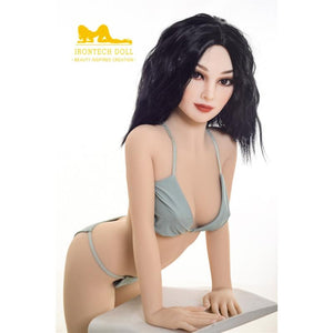 Irontech European and American faces 155 cm small breasts black hair slim sex doll Helen - lovedollshops.com