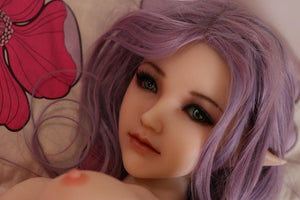 Sanhui 118cm elf mini medium boobs purple short hair sex doll-Ziqin - lovedollshops.com