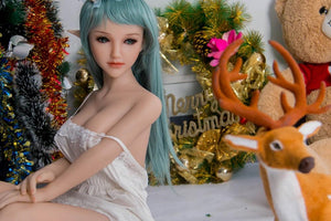 Sanhui 118cm mini elf green hair slim medium boobs sex doll-Lvqi - lovedollshops.com
