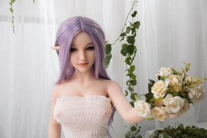 Sanhui 118cm mini long purple hair medium boobs sex doll-Zifu - lovedollshops.com