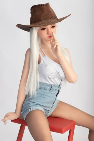 Sanhui 145cm samall boobs (24kg) silicone sex doll-Xiaomeng - lovedollshops.com