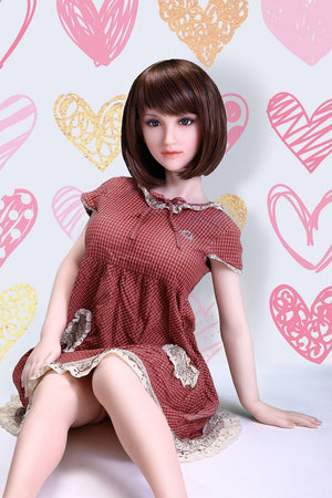 Sanhui 145cm silicone short hair beaitiful big boobs sex doll-Meiqin - lovedollshops.com