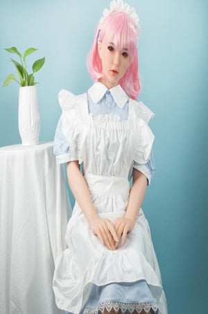 SanHui 145cm silicone short pink hair lolita sex doll-Minfeng - lovedollshops.com