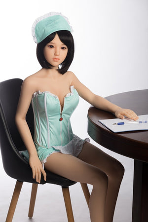 Sanhui 145cm silicone small boobs uniform sex doll-Shixuan - lovedollshops.com