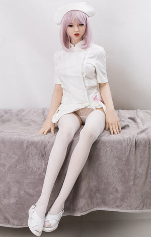 Sanhui 156cm cosplay doctor silicone short pink hair sex doll-Liuhe - lovedollshops.com