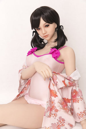 Sanhui 156cm small boobs black hair cute and pure sex doll-Xixi - lovedollshops.com