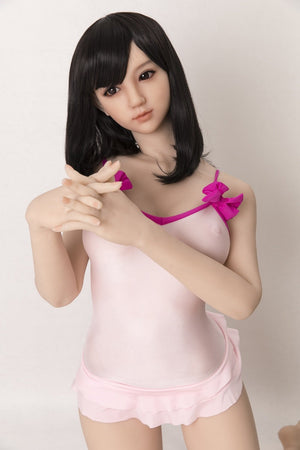 Sanhui 156cm small boobs black hair cute and pure sex doll-Xixi - lovedollshops.com