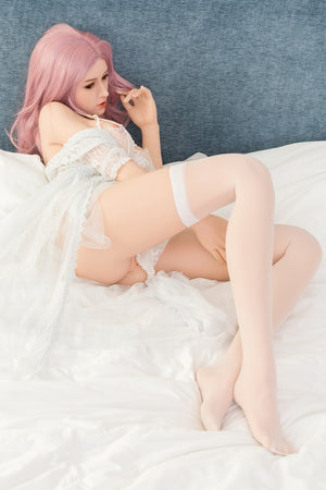 SanHui 158cm pink hair silicone big breasts sex doll-Xiaojing - lovedollshops.com