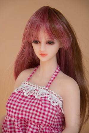 SanHui 65cm silicone purple hair mini sex doll-Zilin - lovedollshops.com