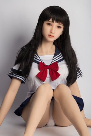 SanHui Japan 156cm small breasts silicone young sex doll-Liqin - lovedollshops.com
